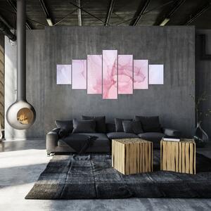 Obraz - Růžové skvrny (210x100 cm)