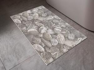 Koupelnová pěnová rohož / předložka PRO-016 Velké kameny - šedá - metráž šířka 65 cm