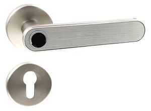 Chytrá klika Richter Czech Smart Touch Handle H.03.(NIMAT), klika-klika, Otvor na cylindrickou vložku PZ, Richter nikl matný