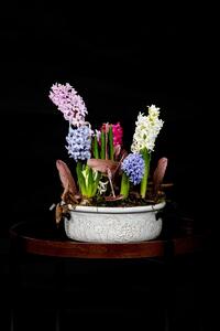 Obal na květiny Flores, 29 x 8 x 24 cm, keramika