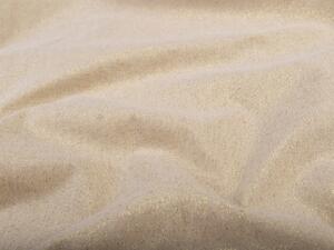 Biante Dekorační povlak na polštář Leona LN-161 Béžový/zlatý třpytivý 35 x 45 cm
