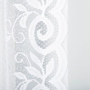 Dekorační oblouková krátká záclona na žabky ROZALIA 160 bílá 250x160 cm MyBestHome