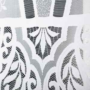 Bílá žakárová záclona ROZALIA 250x160 cm