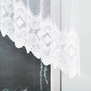 Bílá žakárová záclona LUCYNA 250x120 cm