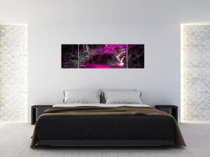 Obraz - Růžový les (170x50 cm)