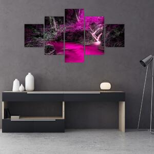 Obraz - Růžový les (125x70 cm)