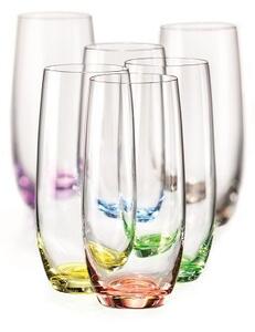 Sada sklenic, Crystalex, CLUB rainbow, 350 ml (6ks)