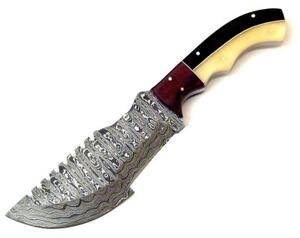 KnifeBoss lovecký damaškový nůž Ranger Camel Bone