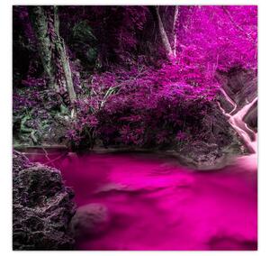 Obraz - Růžový les (30x30 cm)