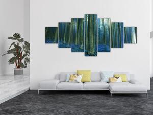 Obraz - Modrý les (210x100 cm)