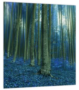 Obraz - Modrý les (30x30 cm)