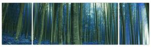 Obraz - Modrý les (170x50 cm)