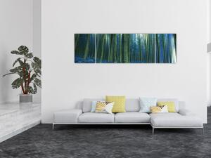Obraz - Modrý les (170x50 cm)