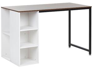PC stolek DAROSA (tmavé dřevo + bílá). 1023602
