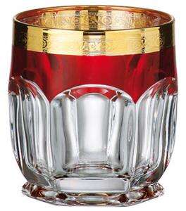 Sklenice na whisky, SAFARI zlato - rubín, Crystalite Bohemia, 250 ml
