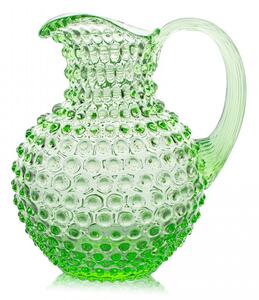 Džbán, Jílek Glassworks, HOBNAIL, Světle zelená, 2 l