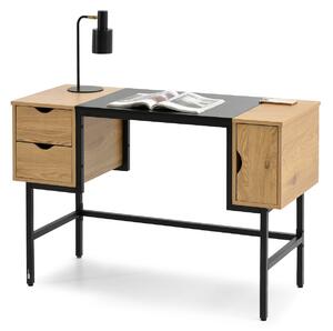 PC stolek Loftego (dub + černá). Akce -15%