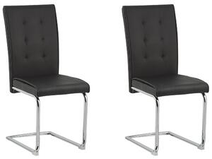 Set 2 ks. jídelních židlí ROVVO (černá). 1026800