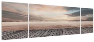 Obraz - Molo při západu slunce (170x50 cm)