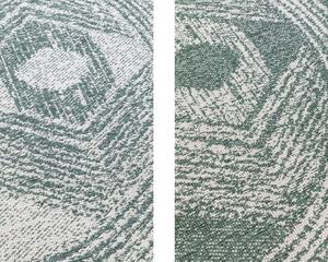 ELLE Decoration koberce Kusový koberec Gemini 106030 Green kruh z kolekce Elle – na ven i na doma - 100x100 (průměr) kruh cm