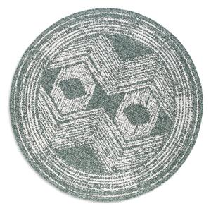 ELLE Decoration koberce Kusový koberec Gemini 106030 Green kruh z kolekce Elle – na ven i na doma - 200x200 (průměr) kruh cm