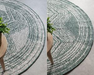 ELLE Decoration koberce Kusový koberec Gemini 106030 Green kruh z kolekce Elle – na ven i na doma - 100x100 (průměr) kruh cm