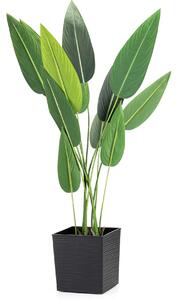 PLASTOVÝ KVĚTINÁČ FLORE RIFLO 25X25 CM ČERNÁ