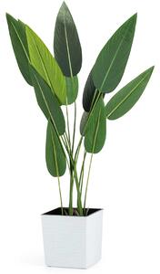 PLASTOVÝ KVĚTINÁČ FLORE RIFLO 25X25 CM BÍLÁ