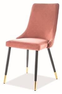 Jídelní židle PAONU 2 starorůžová/černá/zlatá