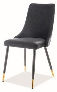 Jídelní židle PAONU 2 černá/zlatá