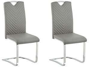 Set 2 ks. jídelních židlí PINACCO (šedá). 1026796