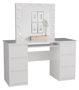 TP Living Kosmetický stolek s LED KUBA bílý