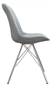 Moderní židle - Amsterdam retro - šedá/strukturovaná