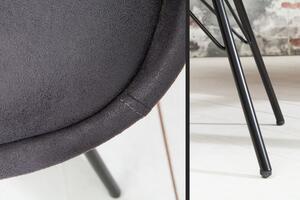 Moderní židle - Amsterdam retro - šedá