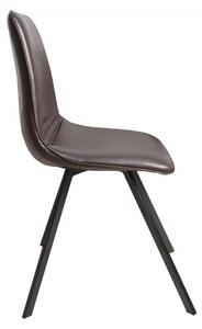 Židle AMSTERDAM hnědá syntetická kůže Nábytek | Jídelní prostory | Jídelní židle | Všechny jídelní židle