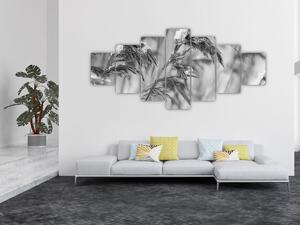 Obraz - Lipnice, černobílá (210x100 cm)