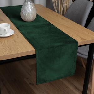 Biante Sametový běhoun na stůl Velvet Premium SVP-012 Zelený 35x120 cm