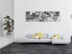 Obraz - Lipnice, černobílá (170x50 cm)