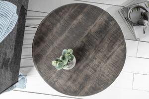 FurniGO Konferenční stolek Factory Loft 56 cm šedá mango