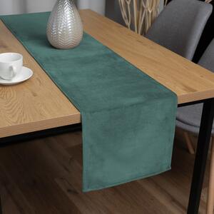 Biante Sametový běhoun na stůl Velvet Premium SVP-022 Ledově zelený 35x120 cm