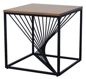 Přístavný stolek URAUN dub/černá