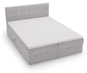 Čalouněná postel 140x200 ELSIE 2 s úložným prostorem - světle béžová