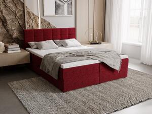 Čalouněná postel 180x200 ELSIE 2 s úložným prostorem - červená