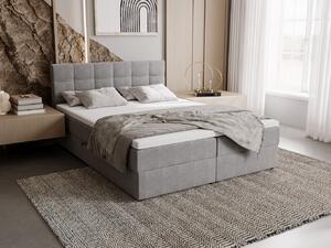 Čalouněná postel 180x200 ELSIE 2 s úložným prostorem - šedá