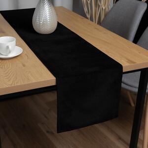 Biante Sametový běhoun na stůl Velvet Premium SVP-041 Černý 45x120 cm