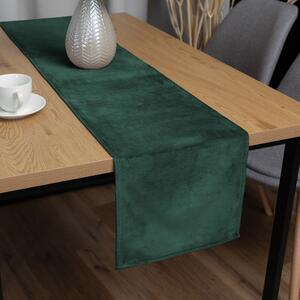 Biante Sametový běhoun na stůl Velvet Premium SVP-044 Lesní zelená 35x120 cm