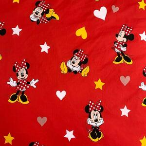 Jerry Fabrics povlečení bavlna Minnie Red heart 140x200+70x90 cm