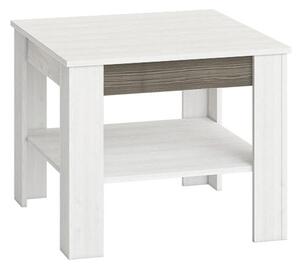 Malý konferenční stolek ILKO - bílá borovice / new grey