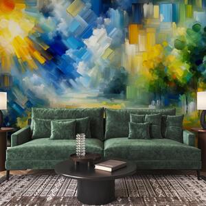 Fototapeta - Abstraktní slunečný den (245x170 cm)
