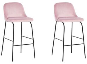 Set 2 ks. barových židlí NEKKE (růžová). 1022681